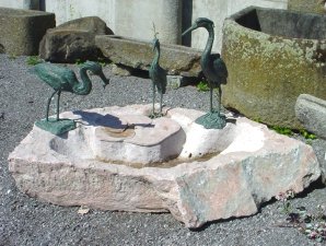 Brunnen Stein Naturstein Gartenbrunnen Steinmetz Vorarlberg